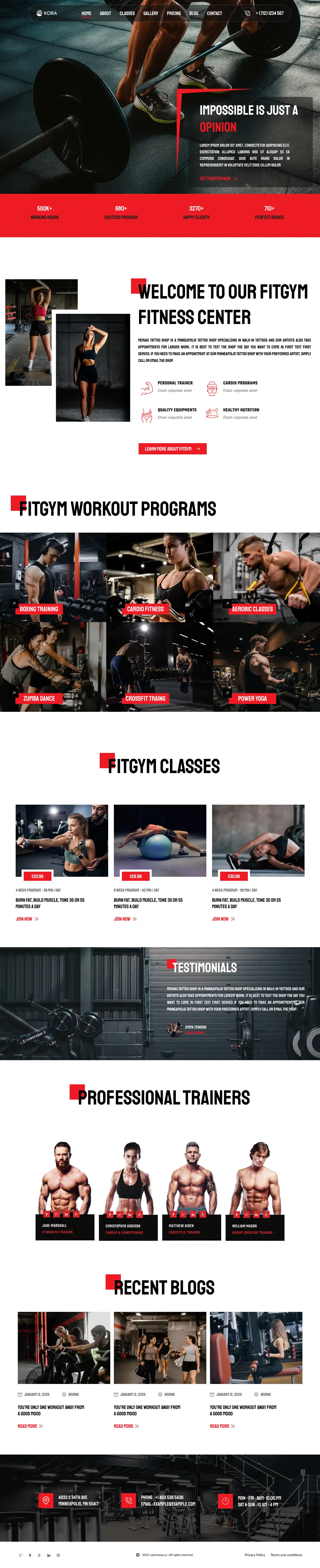 Gym Fitness Screenshot 1